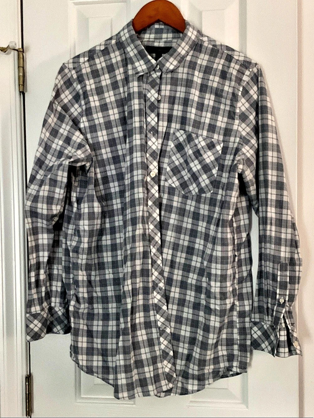 Banana Republic women’s

Plaid Cotton Shirt Size Large